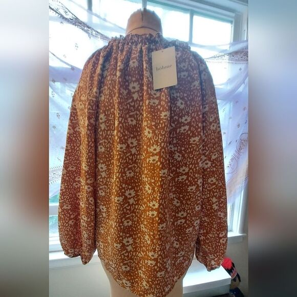 NWT Promesa Bohemian Peasant Blouse Size L - Picture 3 of 8